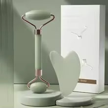 Rouleau facial et Gua Sha en résine