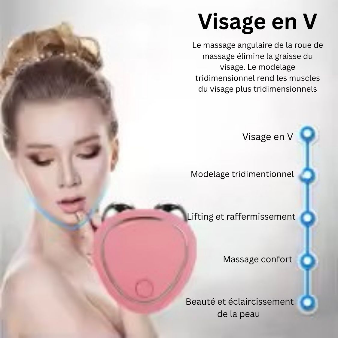 Masseur facial anti-âge, Lifting et Eclat instantané