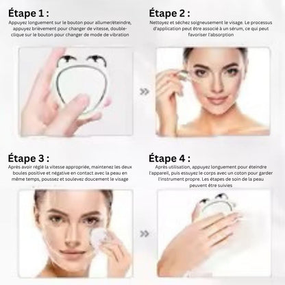 Masseur facial anti-âge, Lifting et Eclat instantané